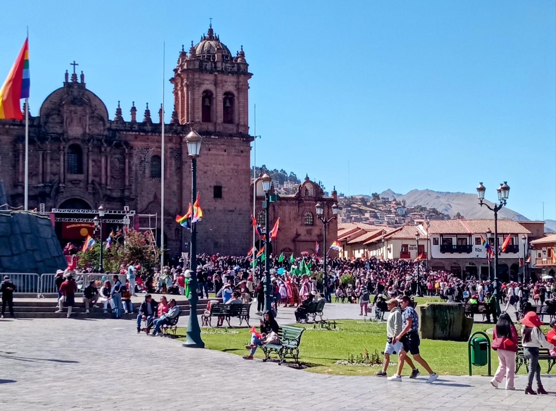 Princial praça de Cusco - Festa do Sol